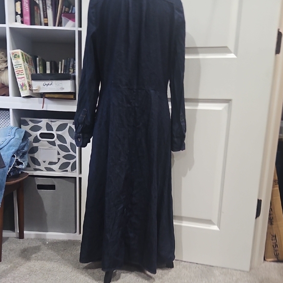 Ralph Lauren Deep Blue Denim V-neck Dress with pockets size 12 - Picture 10 of 10